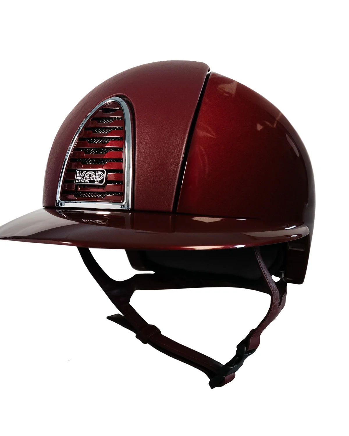 KEP Italia kask Cromo 2.0 Polo Metal Leather Bordo