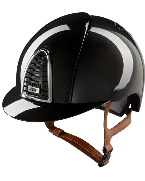 KEP Italia kask Cromo 2.0 Shine Black + Beżowy Pasek