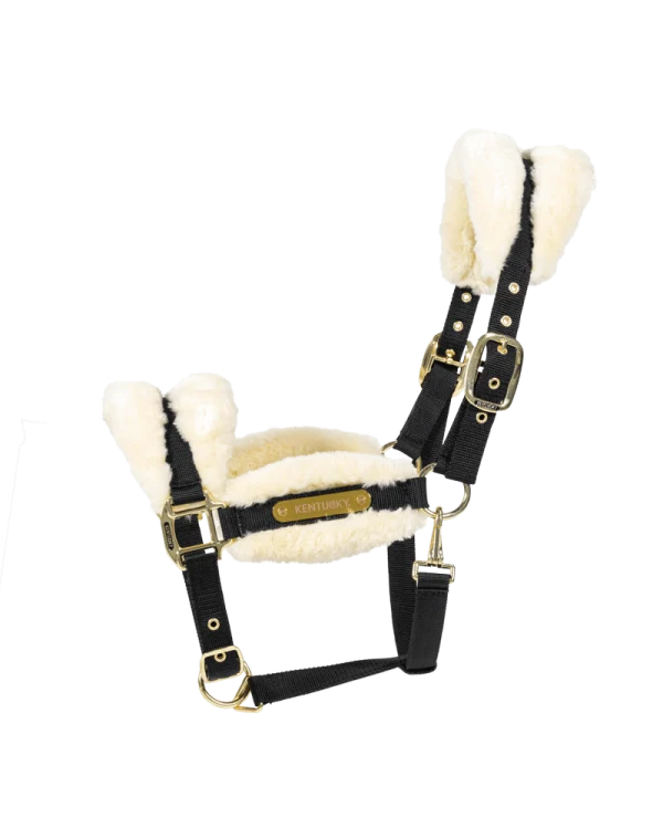 Kentucky Horsewear kantar Nylon Sheepskin Halter Soft