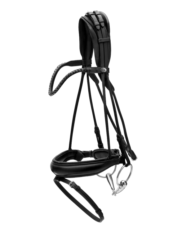 Dy’on ogłowie Round with Large Noseband Soft Leathersoft