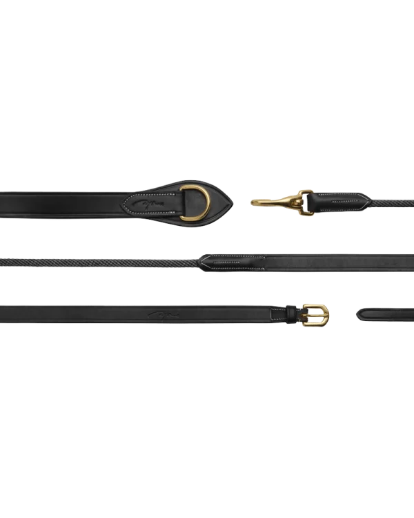 Dy’on wypinacze Leather/Nylon Draw Reins 5/8 D Collection