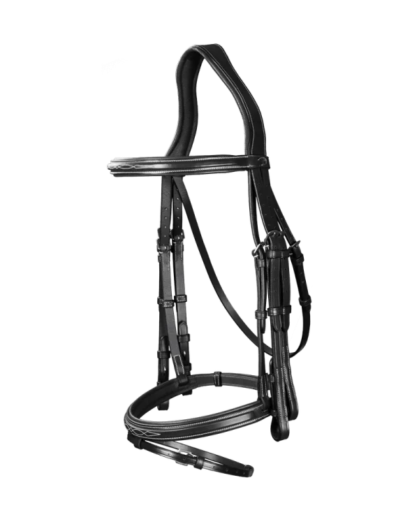 Dy’on ogłowie Flash Noseband Double Bridle US