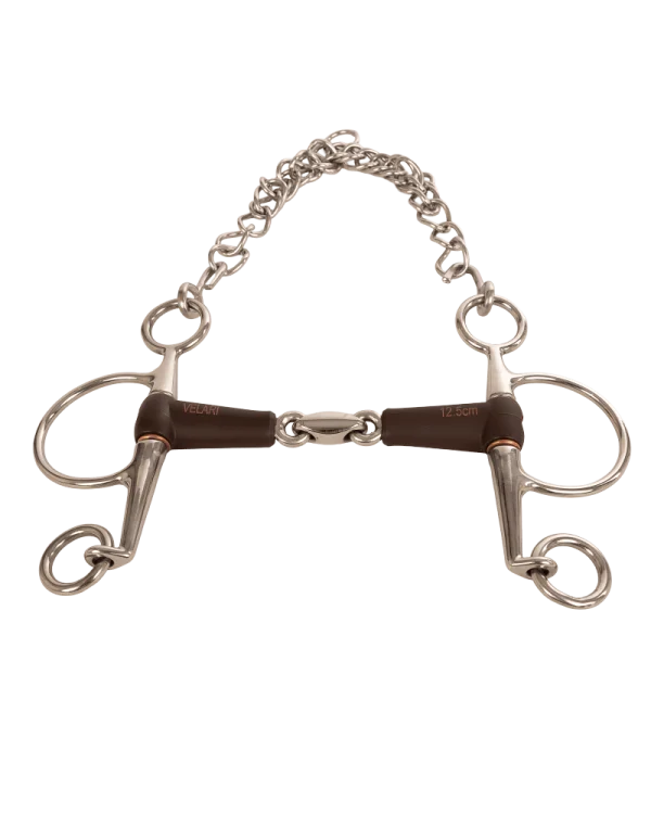 Velari wędzidło Pelham Flex double jointed short 18 mm