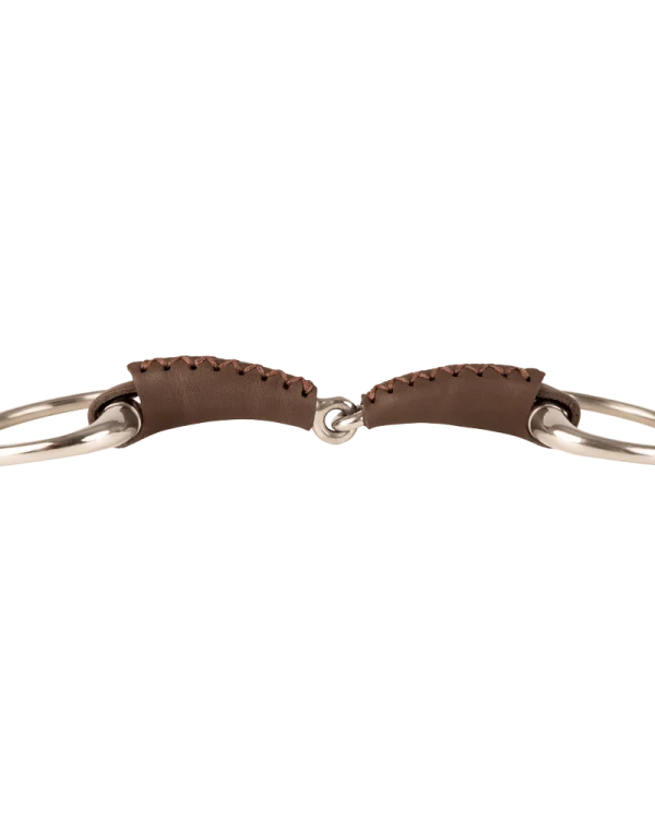 Velari wędzidło Leather Eggbut single jointed 18mm