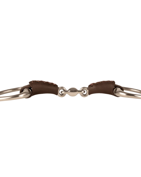Velari wędzidło Leather Eggbut double jointed 18 mm