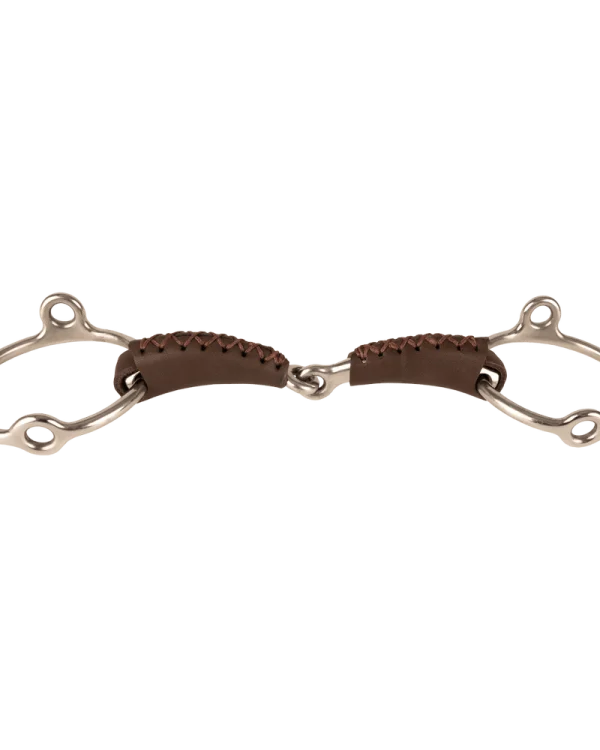Velari wędzidło Leather Gag loose ring single jointed 18 mm