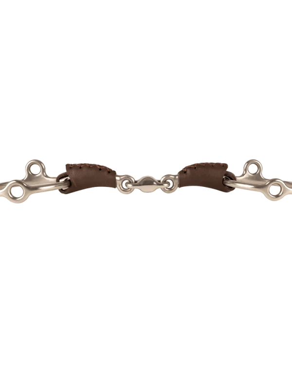 Velari wędzidło Leather Gag loose ring double jointed 18 mm