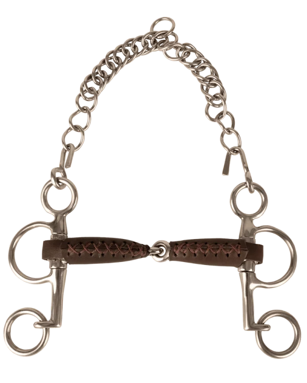 Velari wędzidło Leather Pelham single jointed 18 mm