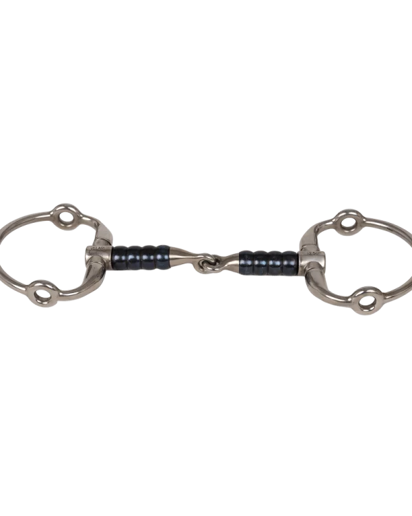 Velari wędzidło Gag Eggbut single jointed cherry roller 16 mm