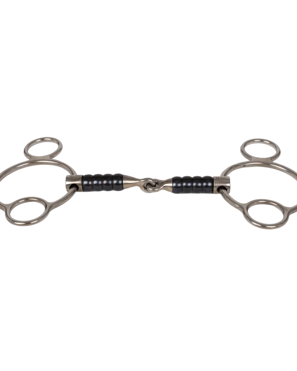 Velari wędzidło Pessoa 2,5 ring single jointed cherry roller 16 mm