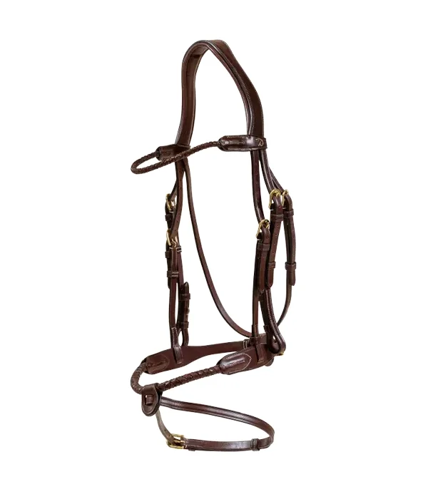Dy'on ogłowie Braided Flash Noseband Bridle