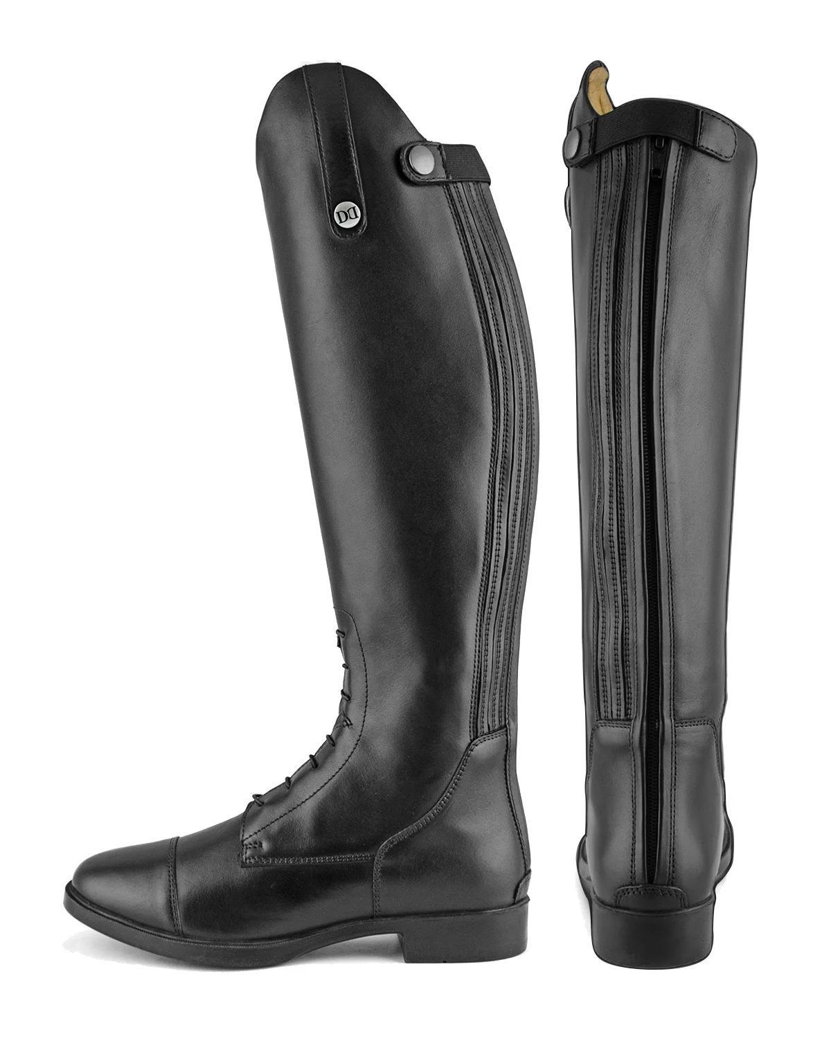 Buty jeździeckie junior Derby sznurowane/z zamkiem