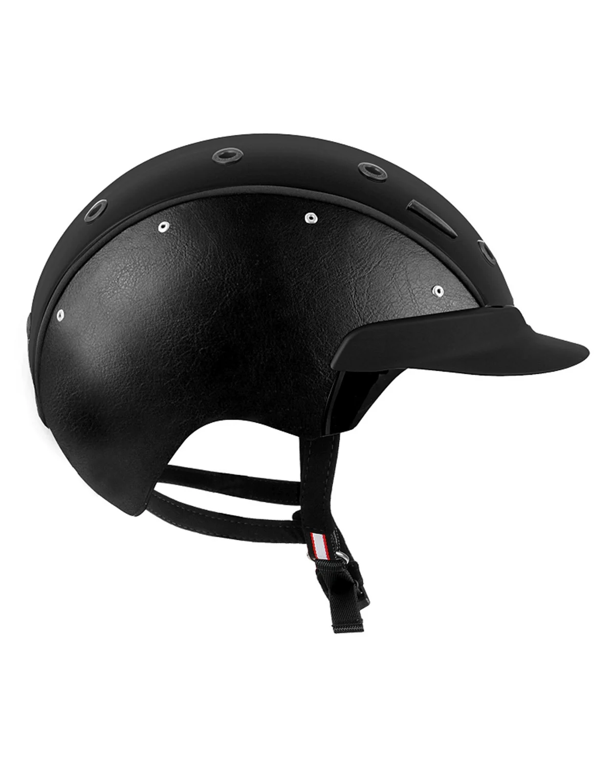 Casco kask jeździecki Master 6 ze skórzanymi bokami i zamszem