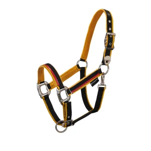 Equestro kantar nylonowy Red Trim podwójnie regulowany