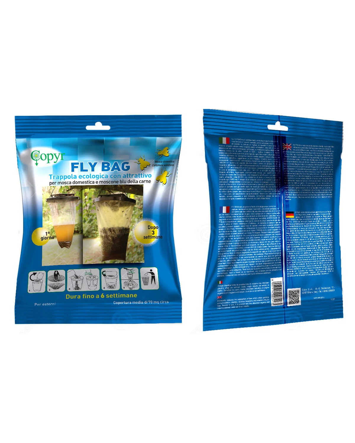Copyr pułapka na muchy Fly Bag z atraktantem pokarmowym