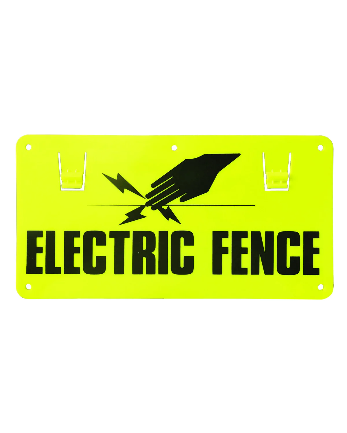 Znak ostrzegawczy ogrodzenie elektryczne z haczykami