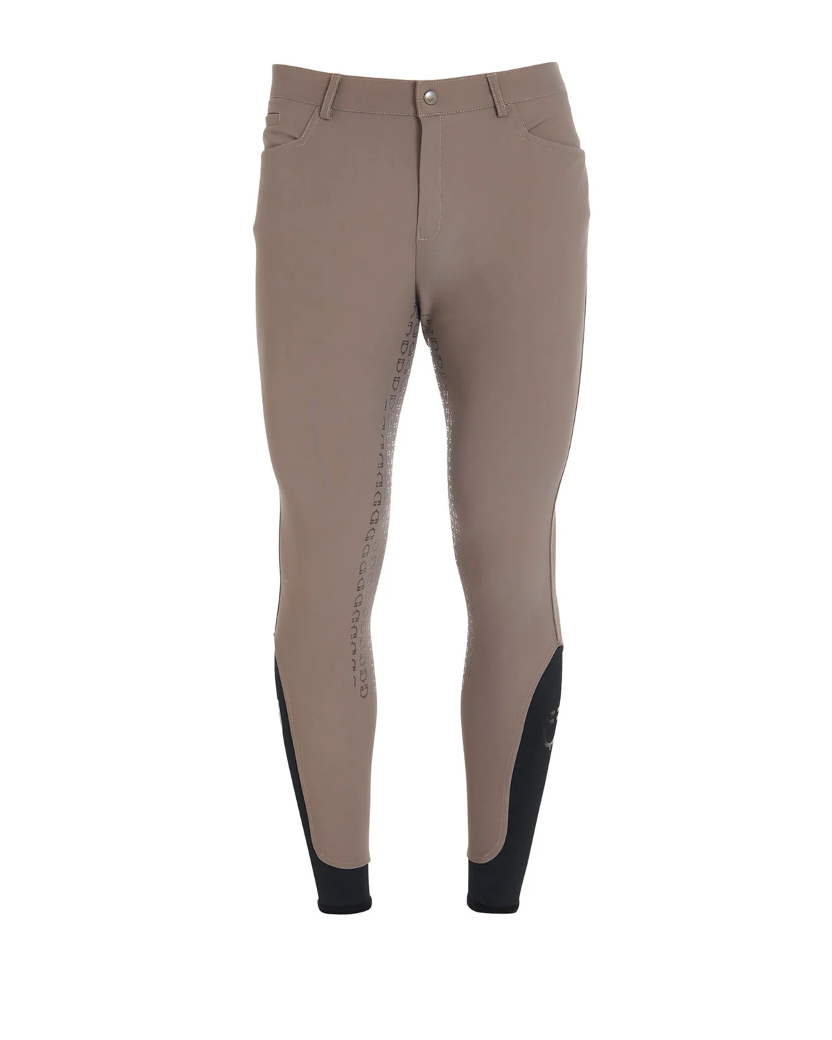 Męskie bryczesy slim fit z pełnym lejem