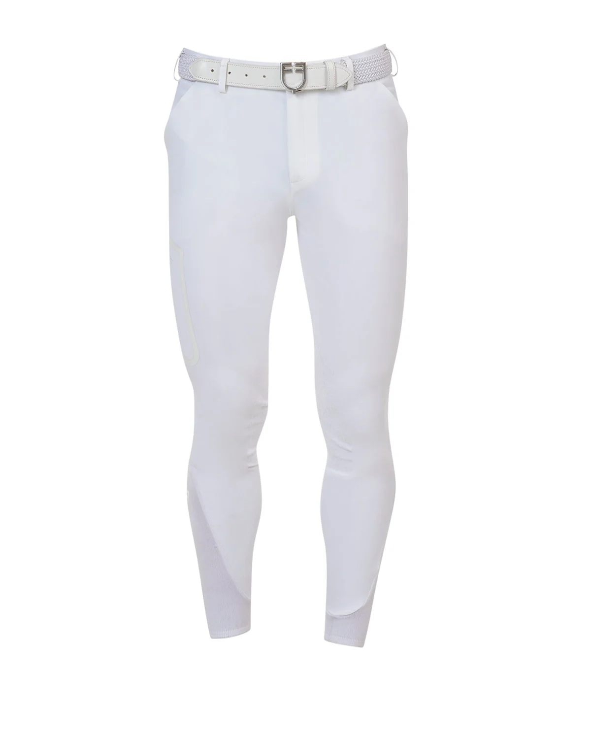 Bryczesy męskie Equestro Ridertechnology slim fit z klejonymi szwami