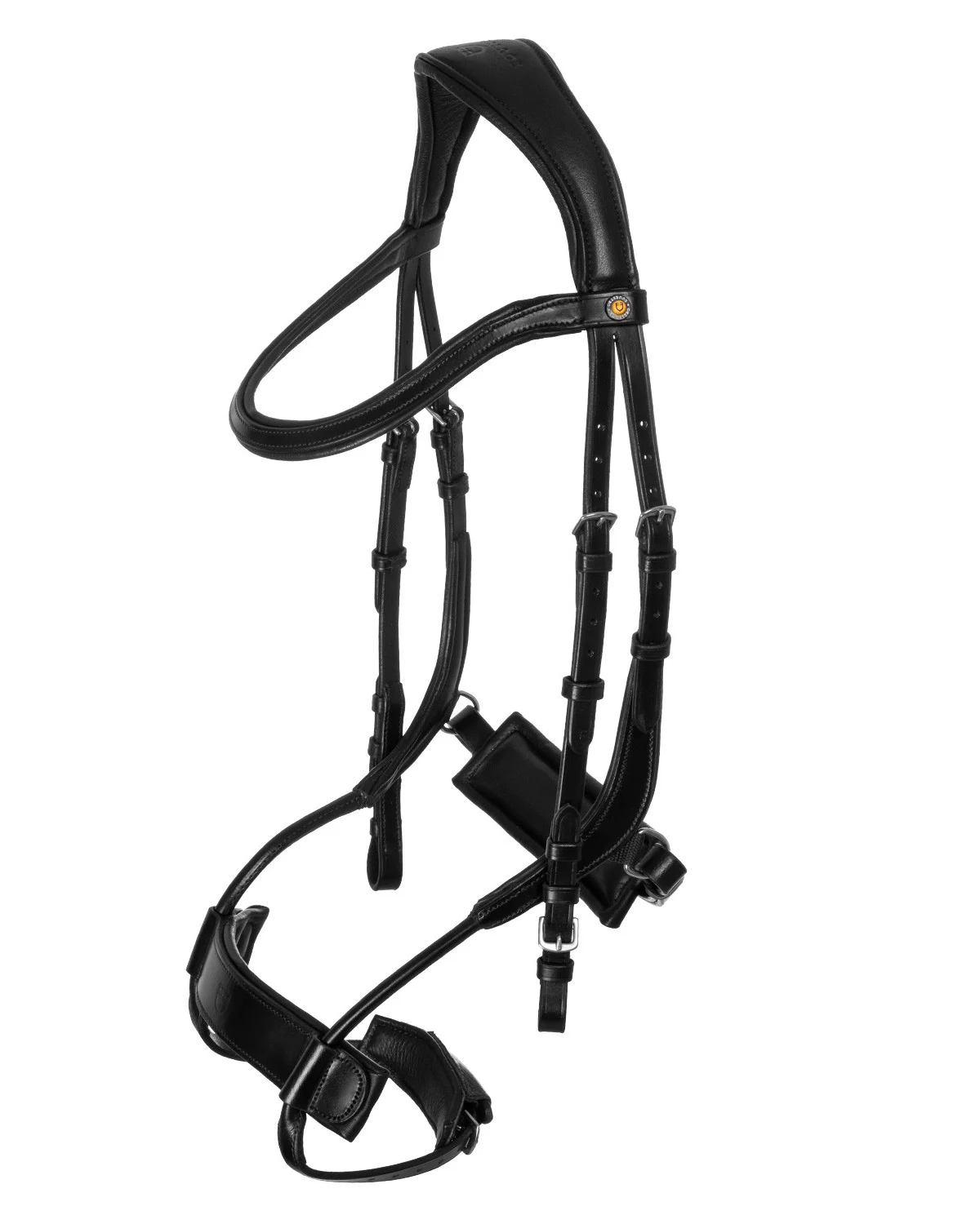 Equestro anatomiczne skórzane ogłowie Collegiate Comfitec