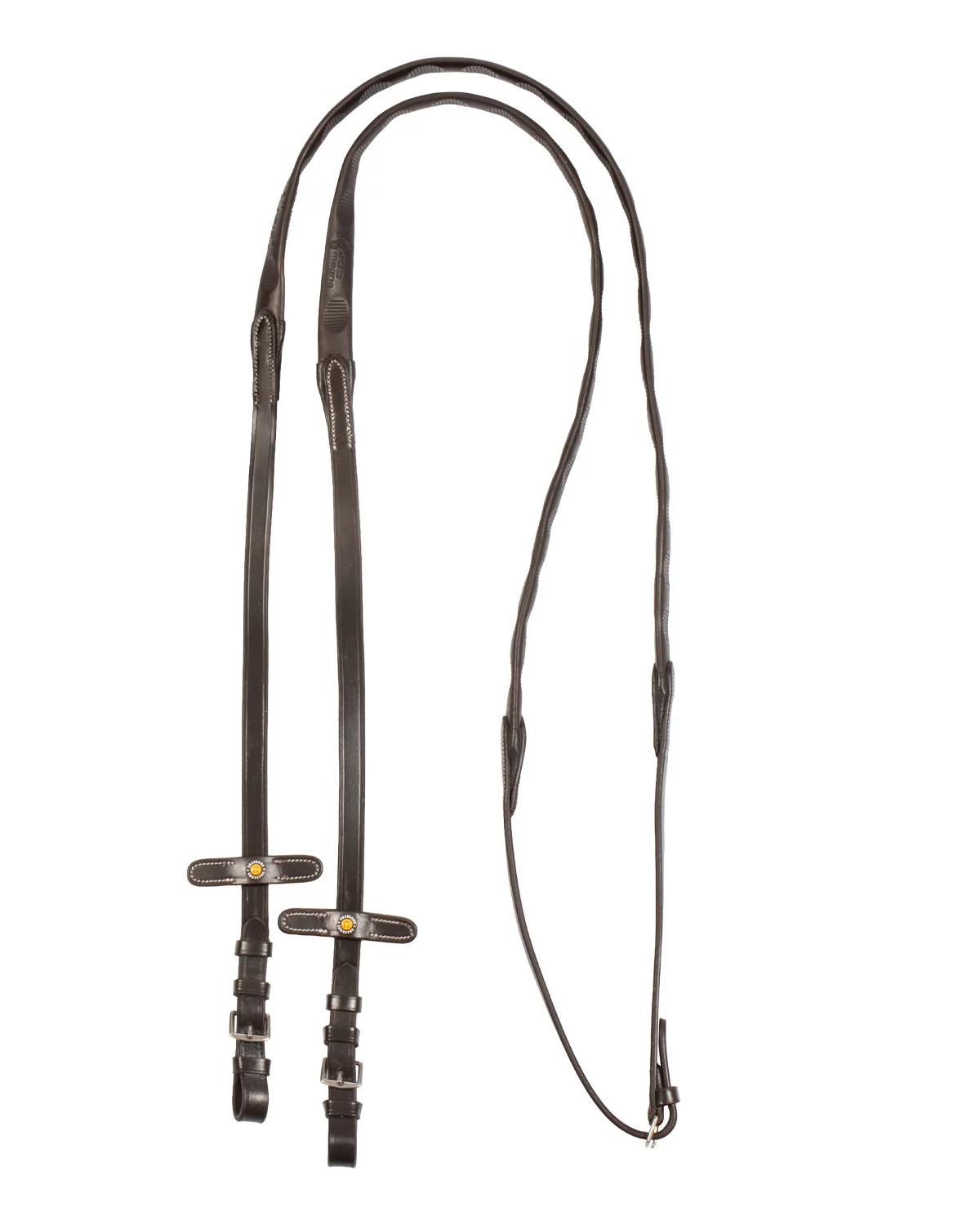 Equestro wodze Magna Grip 5/8" ze skóry i gumy