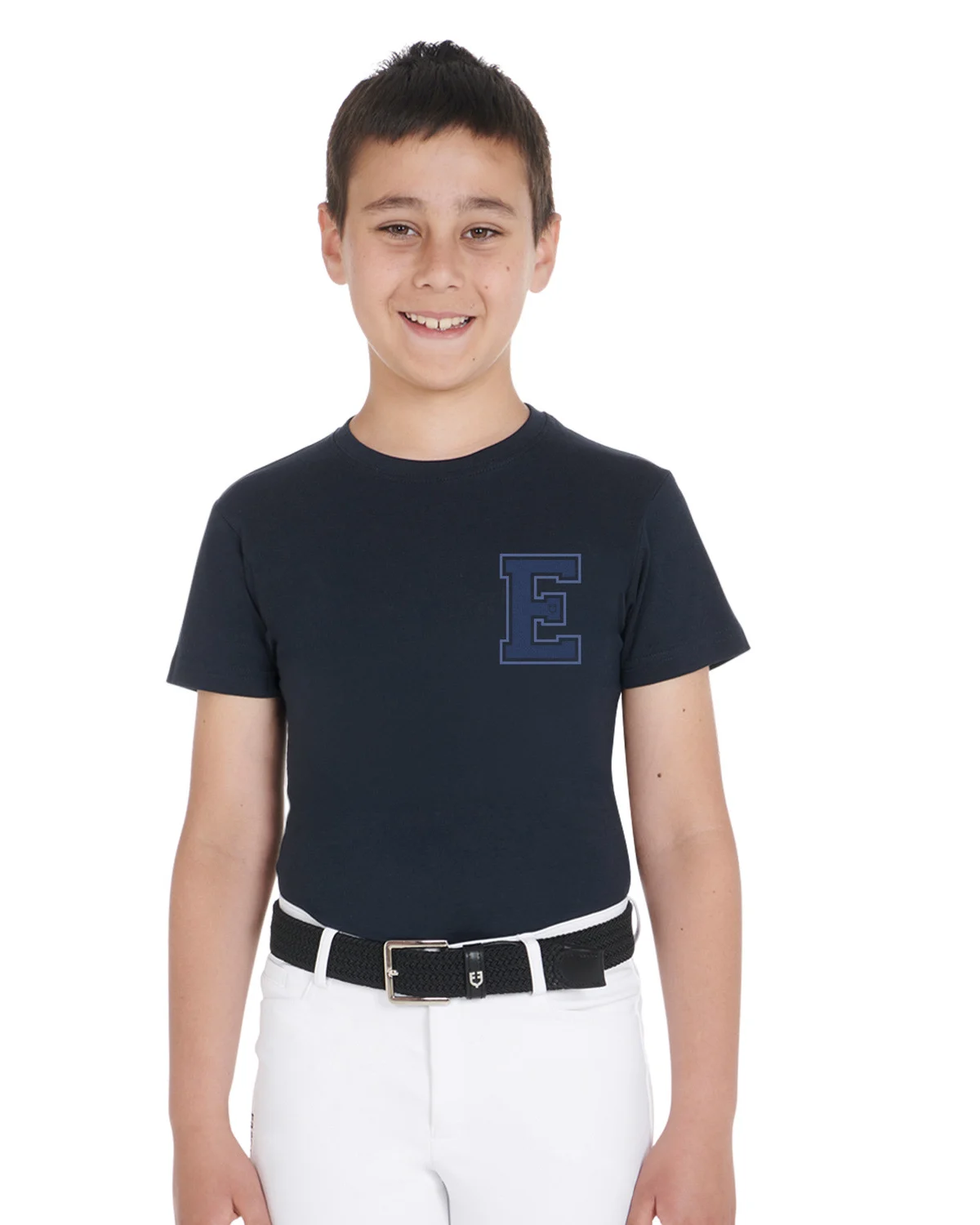 Chłopięcy t-shirt bawełniany z monogramem Equestro