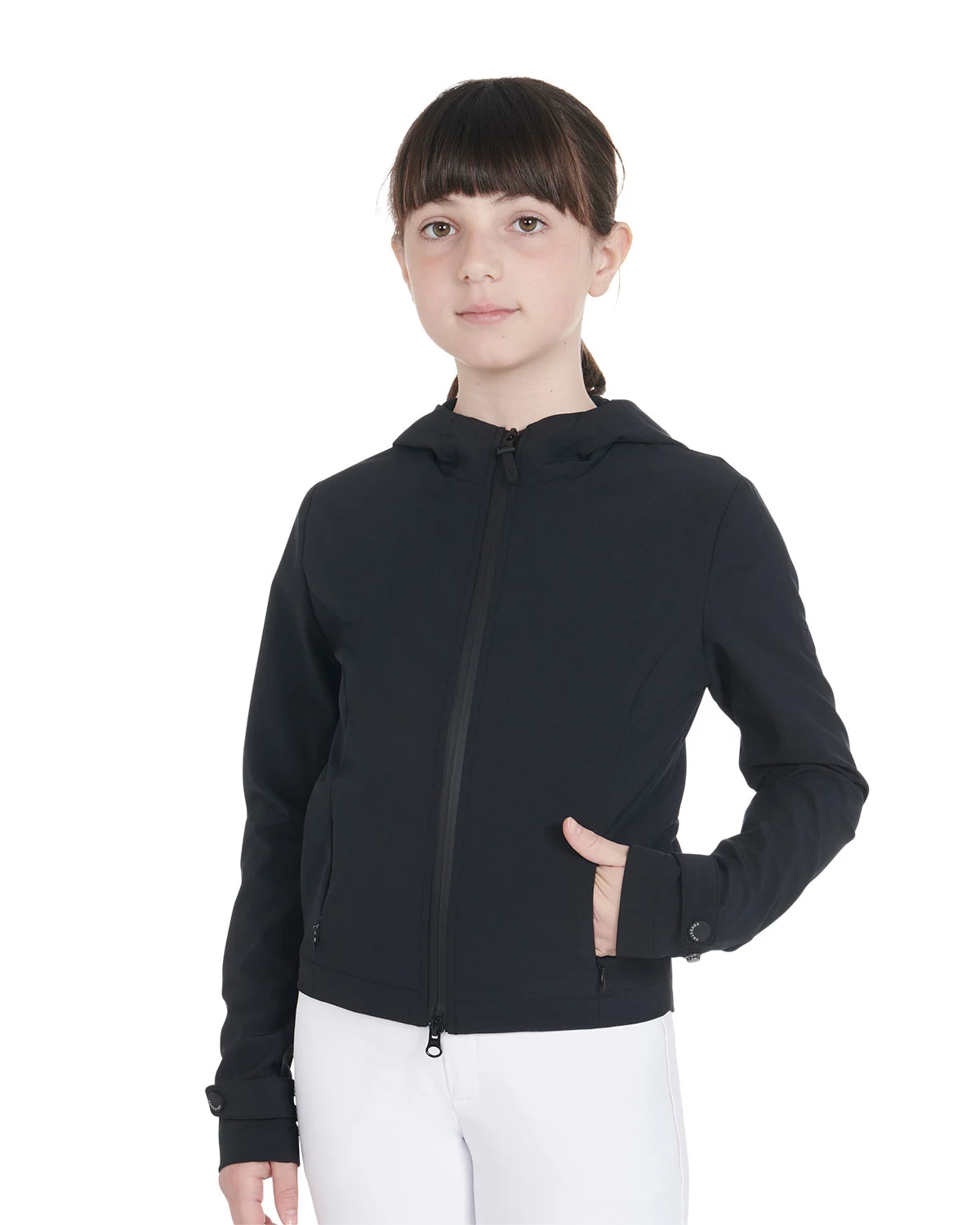 Dziecięca kurtka softshell o dopasowanym kroju z tkaniny technicznej