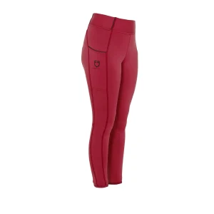 Dziewczęce legginsy slim fit z logo i antypoślizgowymi wstawkami