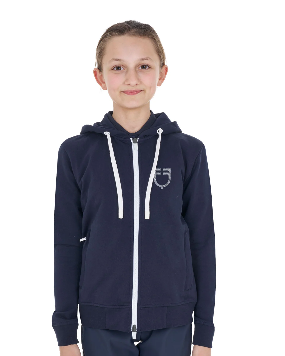 Dziecięca bluza unisex z kapturem i zamkiem z przodu