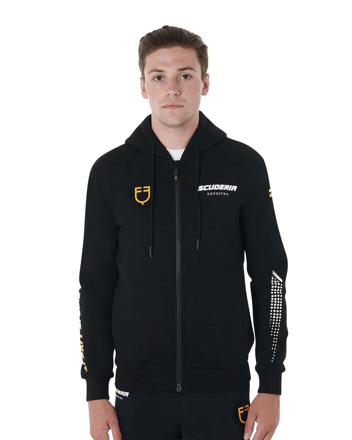 Bluza męska z kapturem Scuderia Equestro z polaru