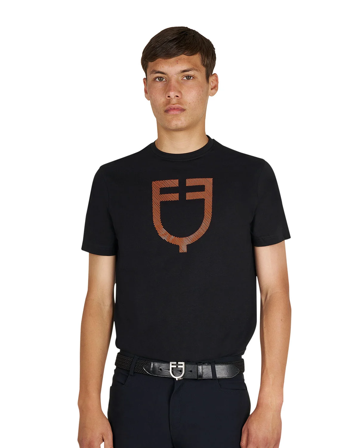 Equestro koszulka męska bawełniana z połyskującym logo