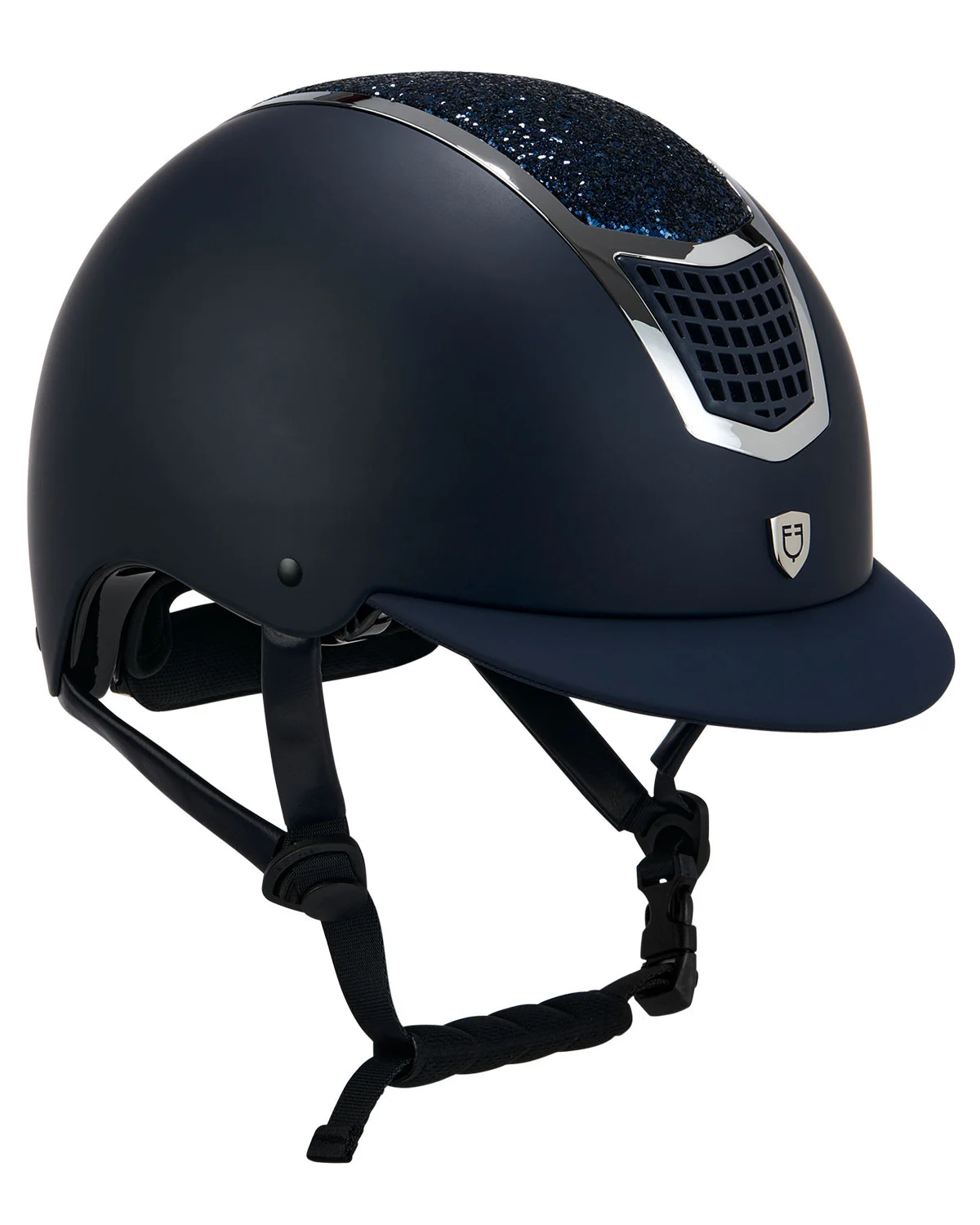 Kask z cyrkoniami z homologacją EN 1384-2023