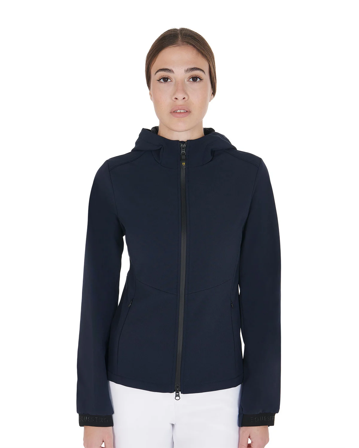 Damska kurtka softshell o dopasowanym kroju z ukrytymi kieszeniami