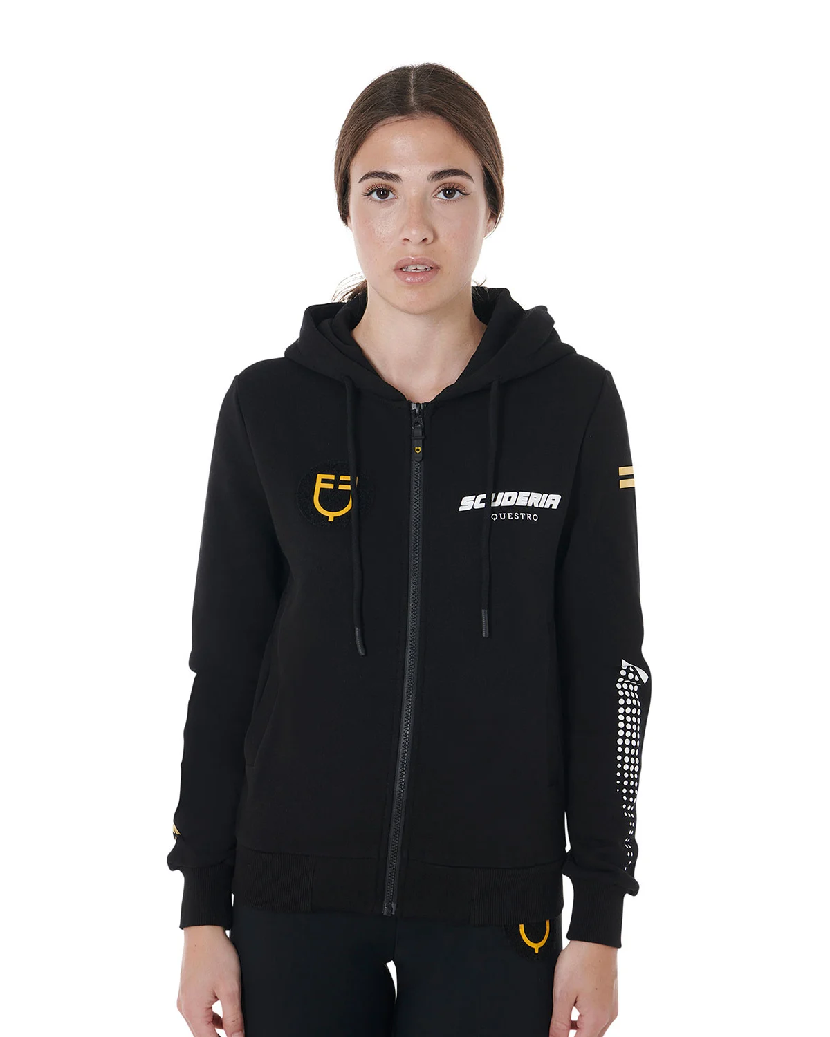 Damska bluza z kapturem Scuderia Equestro z polaru