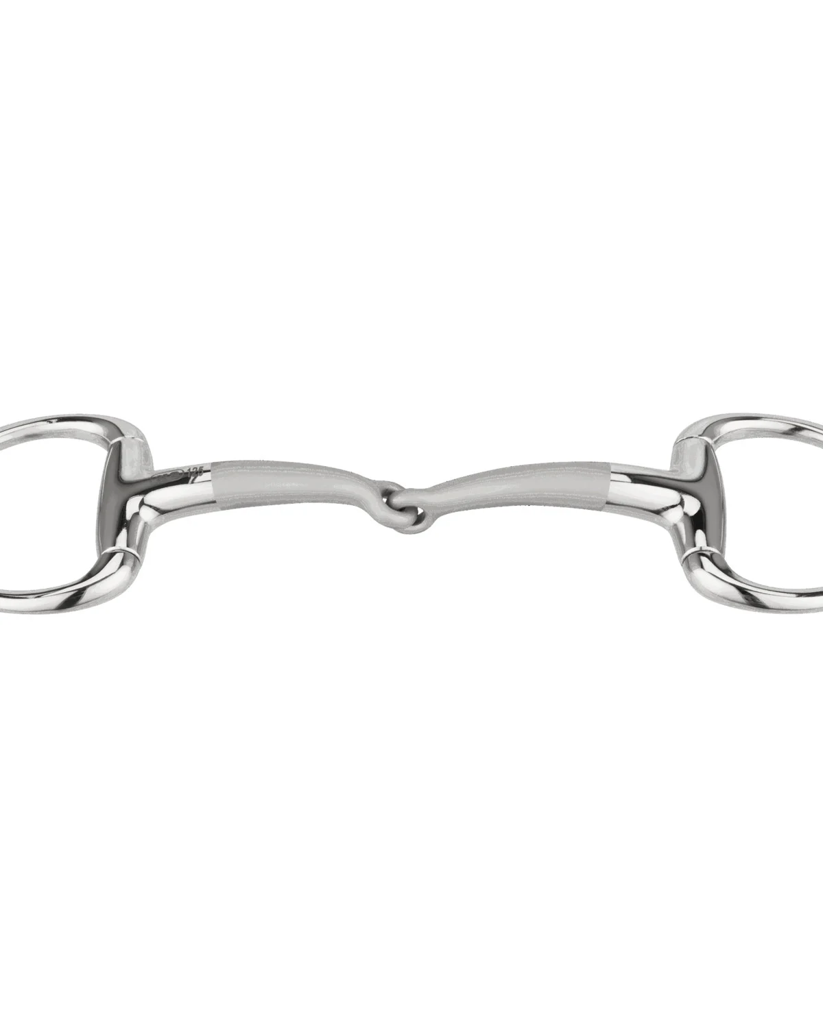 Sprenger wędzidło Satinox oliwkowe 14 mm pojedynczo łamane, pierścienie 55 mm