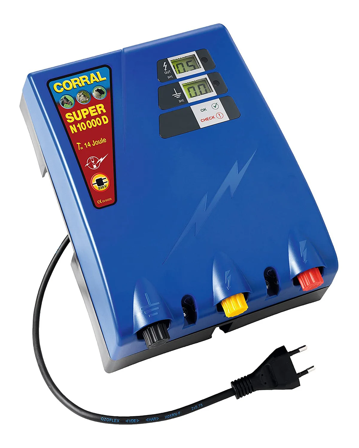 Ako elektryzator sieciowy Corral Super N 10000 230 V z wyświetlaczem cyfrowym