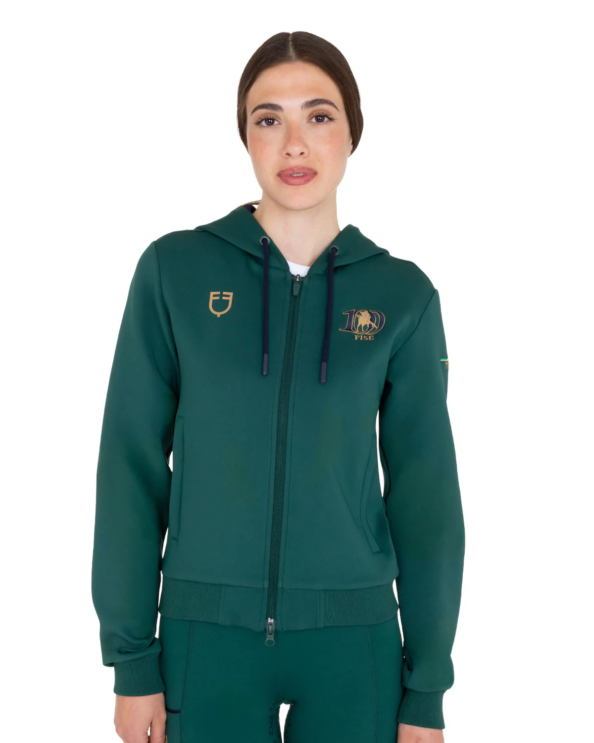 Damska bluza z kapturem Equestro X FISE 100