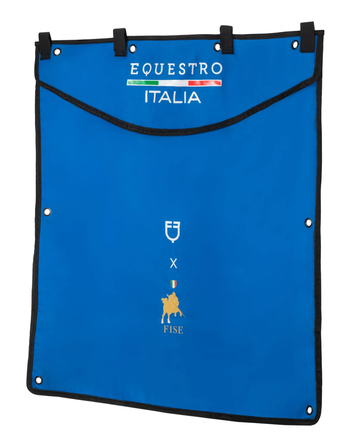 Equestro X FISE długa zasłona na boks z haftowanym logo