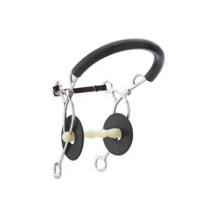 Happy Mouth hackamore HB-2726 ze stali nierdzewnej z aromatyzowanym ustnikiem