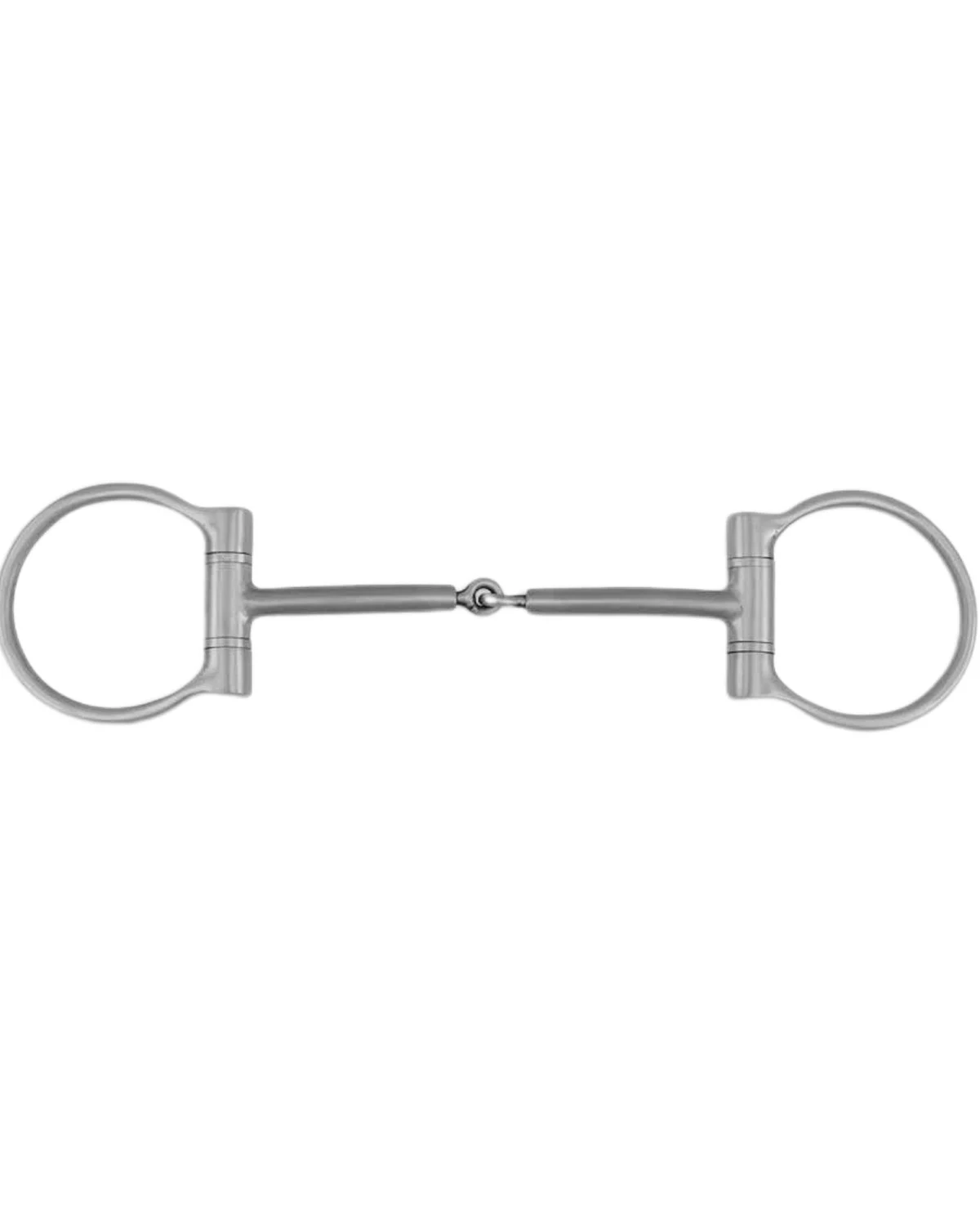 Metalab wędzidło D-ring z systemem Pinchless, wygięty ustnik 10 mm