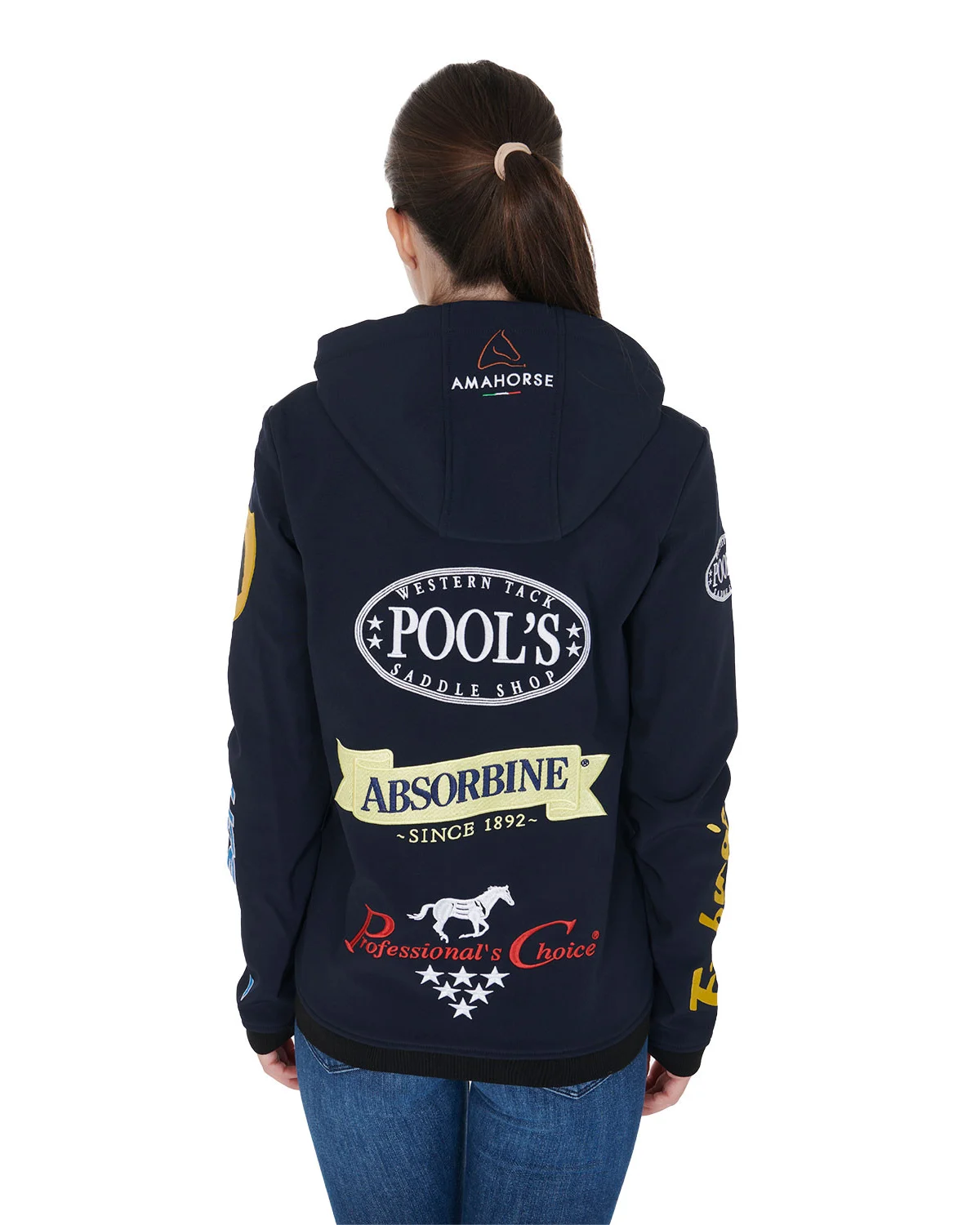 Uniseksowa kurtka softshell z polaru z wieloma logo