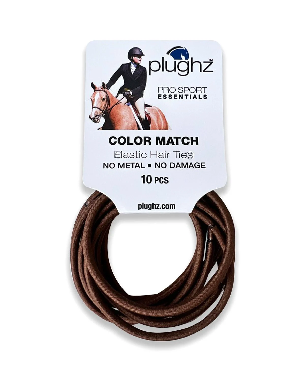 Plughz gumki do włosów elastyczne bez metalu, opakowanie 10 sztuk