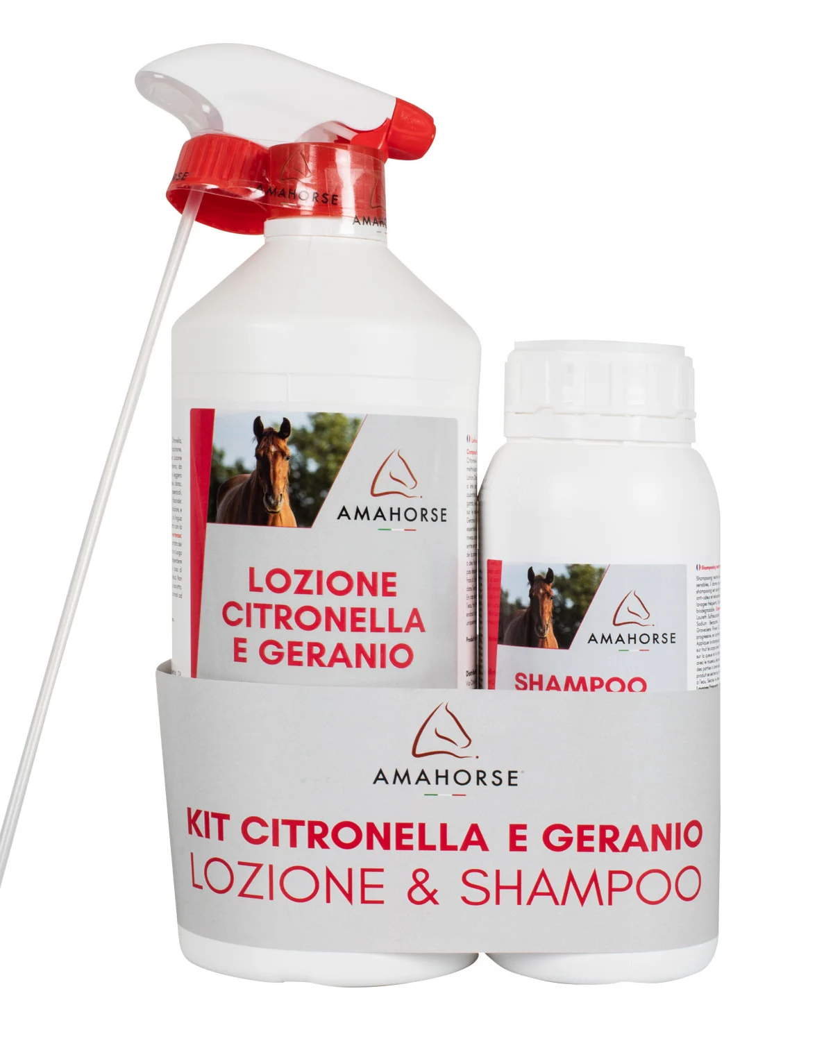 Zestaw: lotion z citronellą i geranium (1 l) z szamponem z citronellą (0,5 l)
