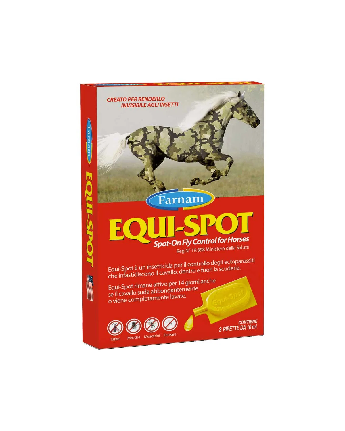 Farnam preparat spot-on Equi-Spot przeciw owadom 3 pipety po 10 ml