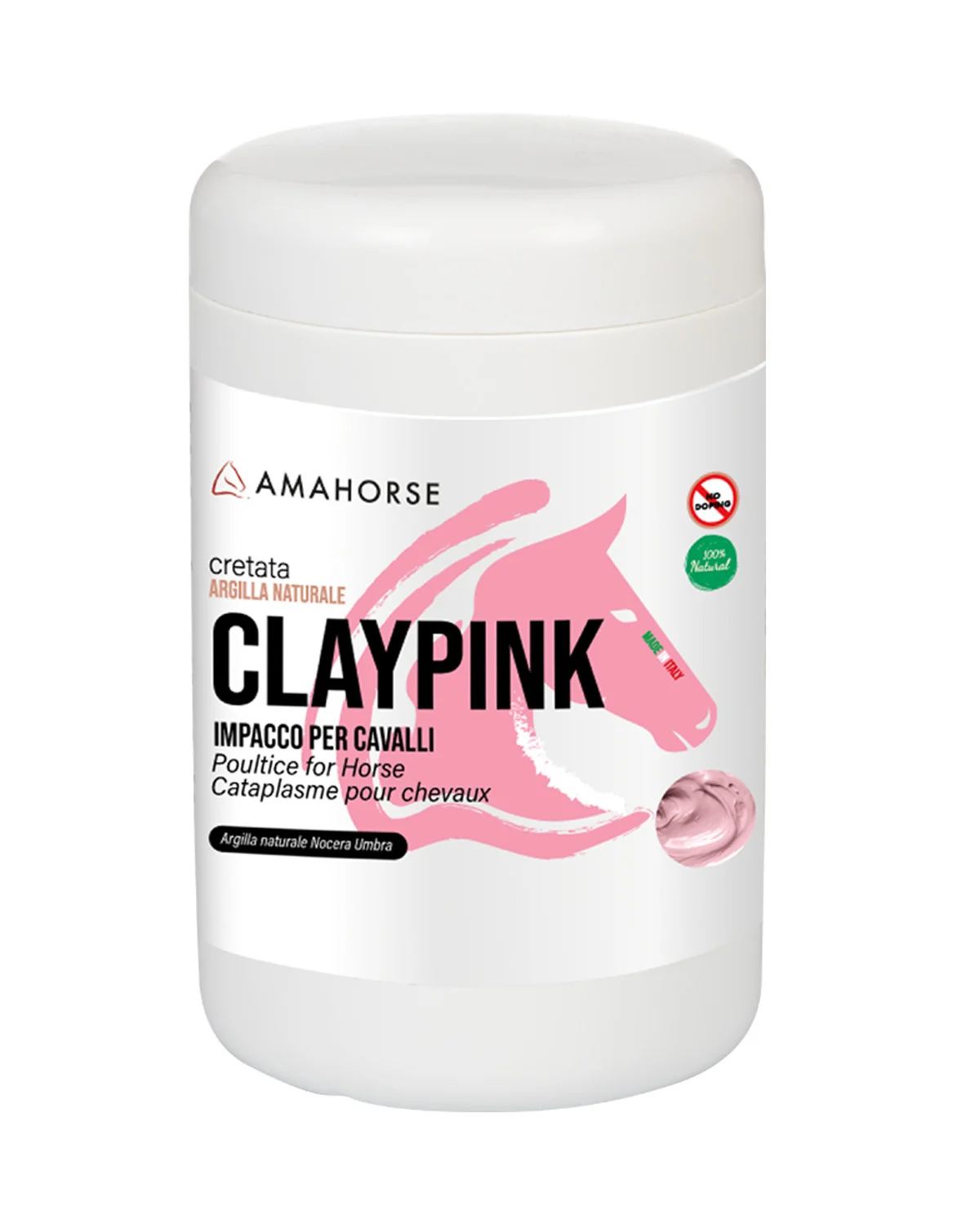AmaHorse pasta mineralna Ama Pink do okładów, 1 kg