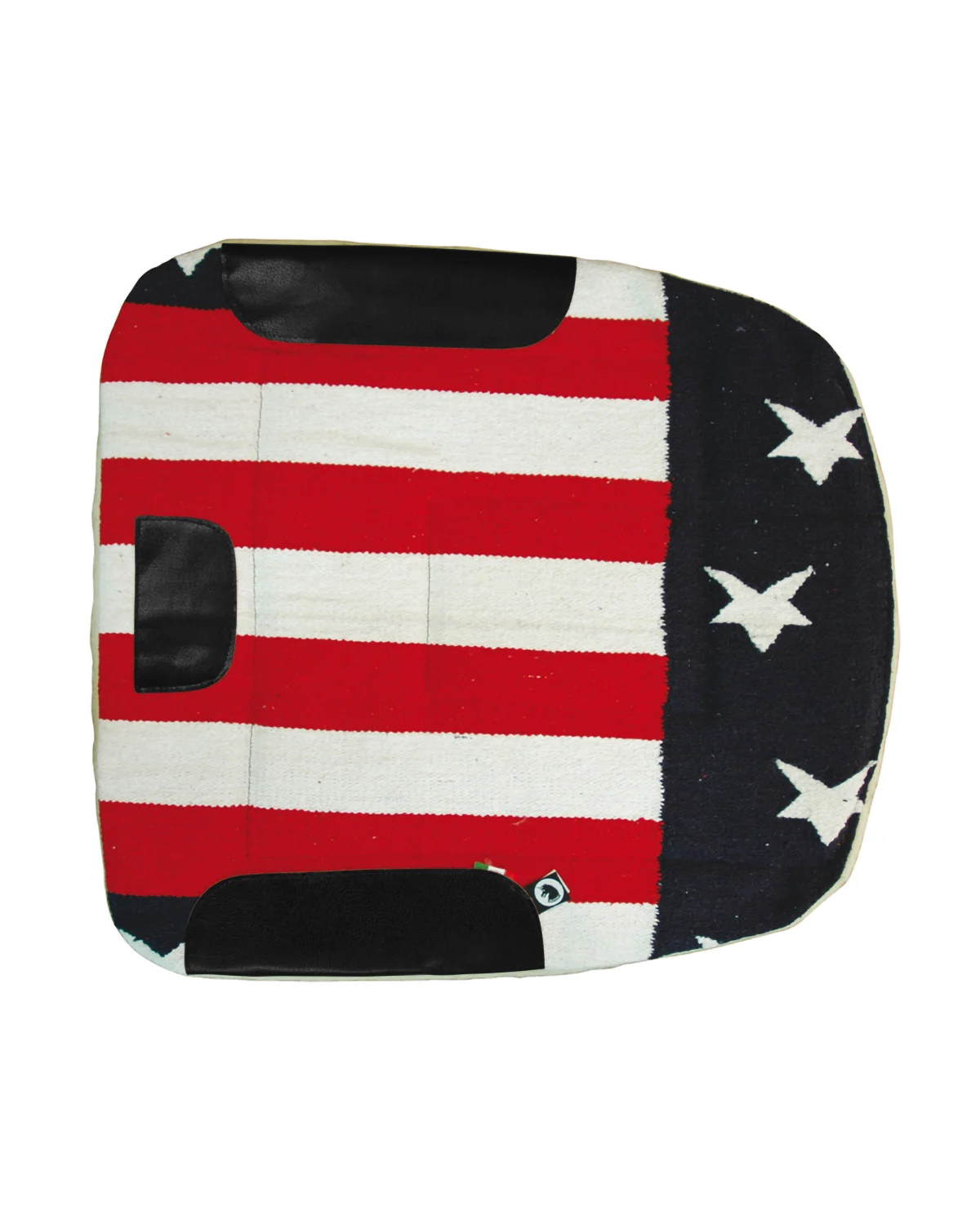 Czaprak do siodła typu barrel z flagą USA, syntetyczny