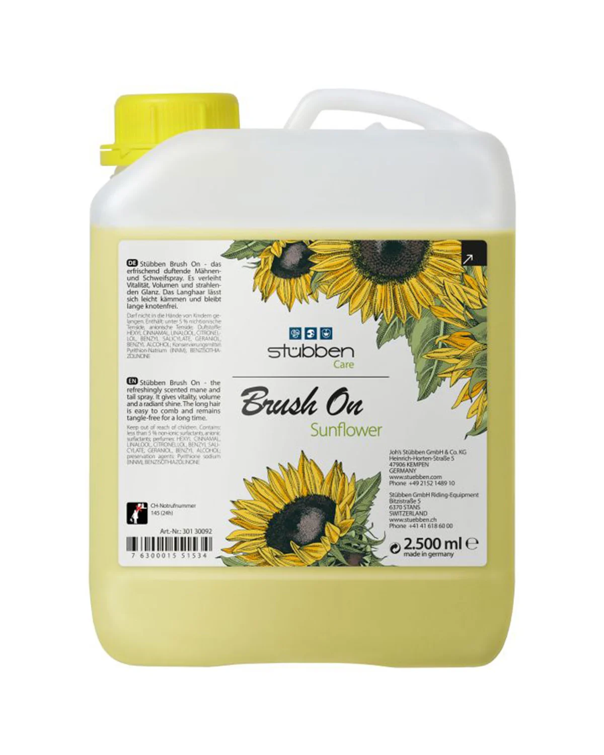 Stubben spray do rozczesywania grzywy i ogona ze słonecznikiem, uzupełnienie 2,5 l