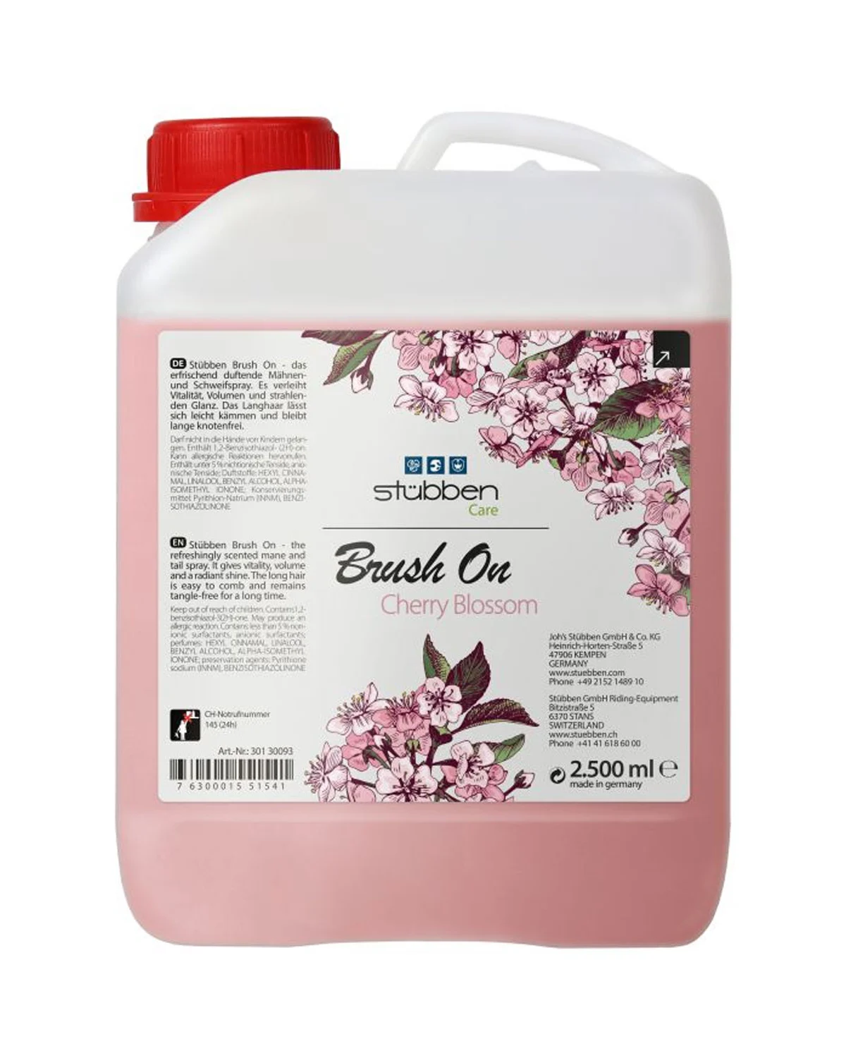 Stubben spray do rozczesywania grzywy i ogona Brush On Cherry Blossom, uzupełnienie 2,5 l