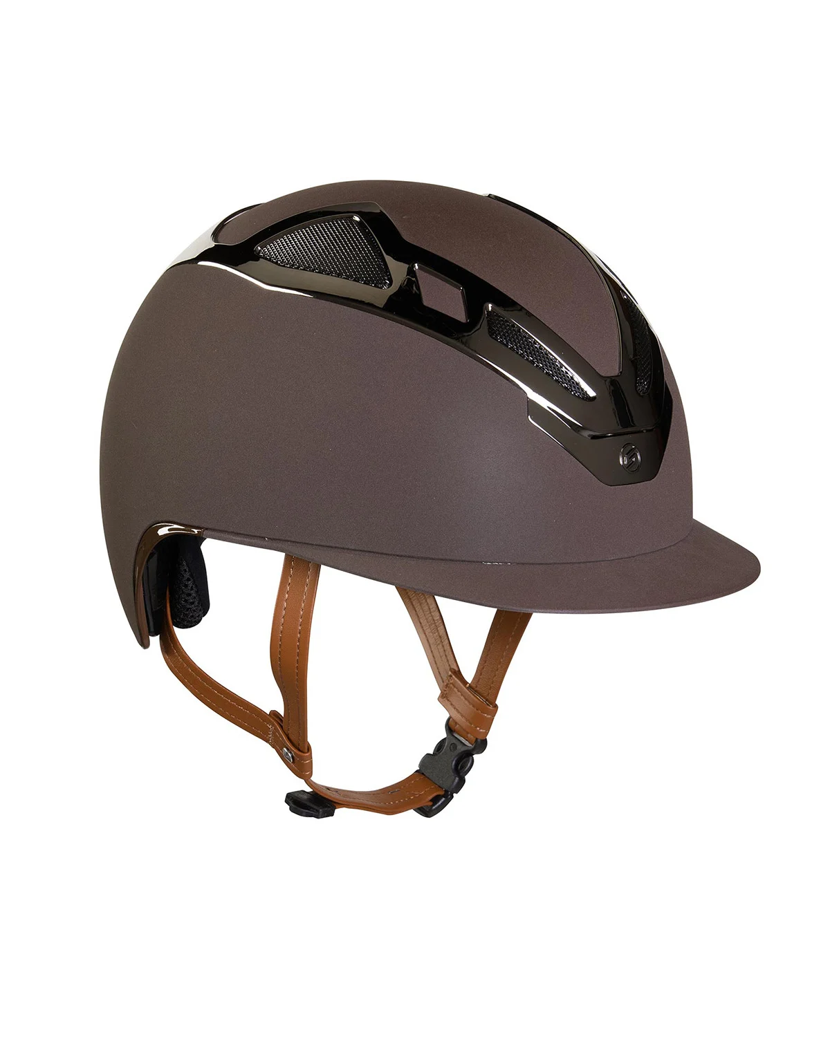 Suomy kask jeździecki Apex Chrome brązowy mat