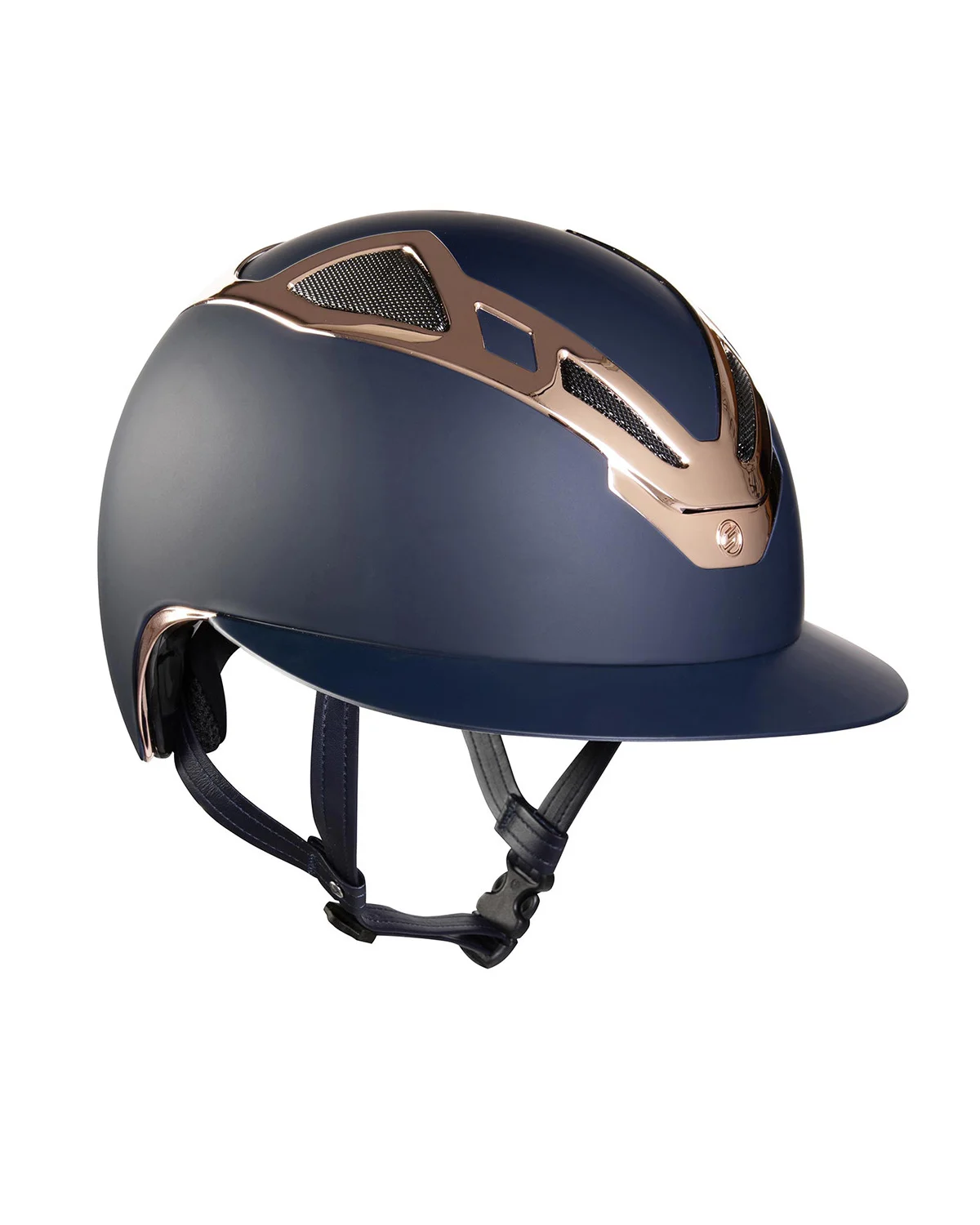 Suomy kask damski Apex Chrome niebieski mat z detalami rose gold