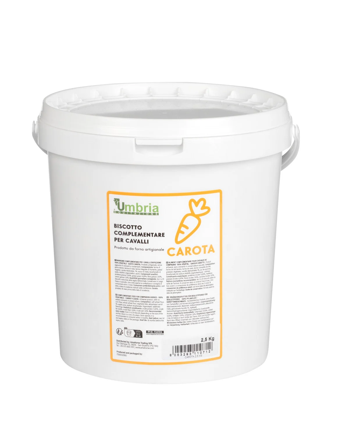 Umbria Equitazione ciasteczka warzywne o smaku marchewki dla koni 2,5 kg